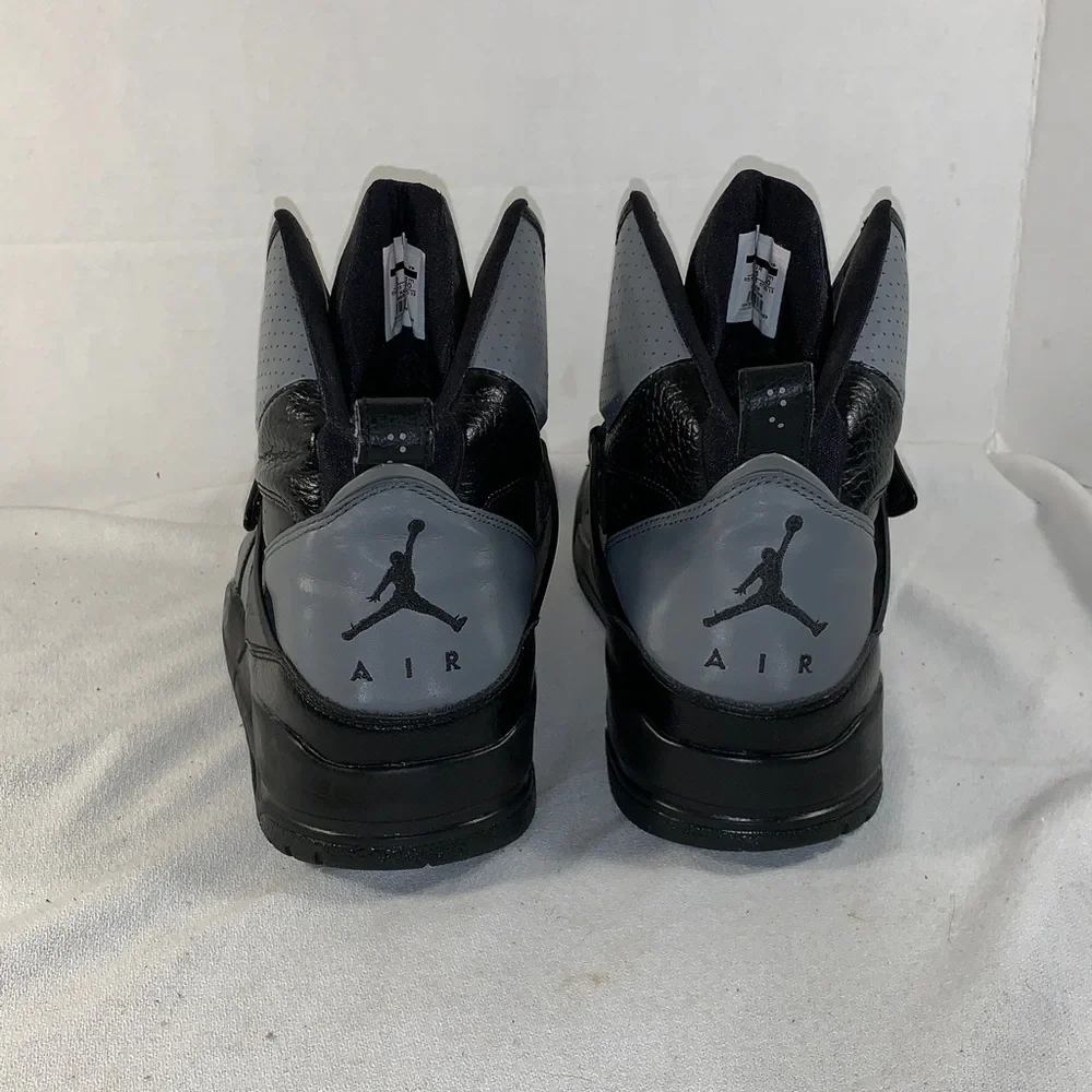 Men's Air Jordan Flight 45 Black/Cool Grey High-Top Basketball Sneakers